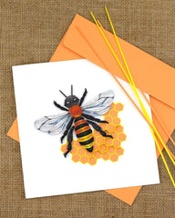 Quilled Honey Bee Greeting Card