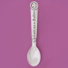 Button/Cute As A Baby Spoon