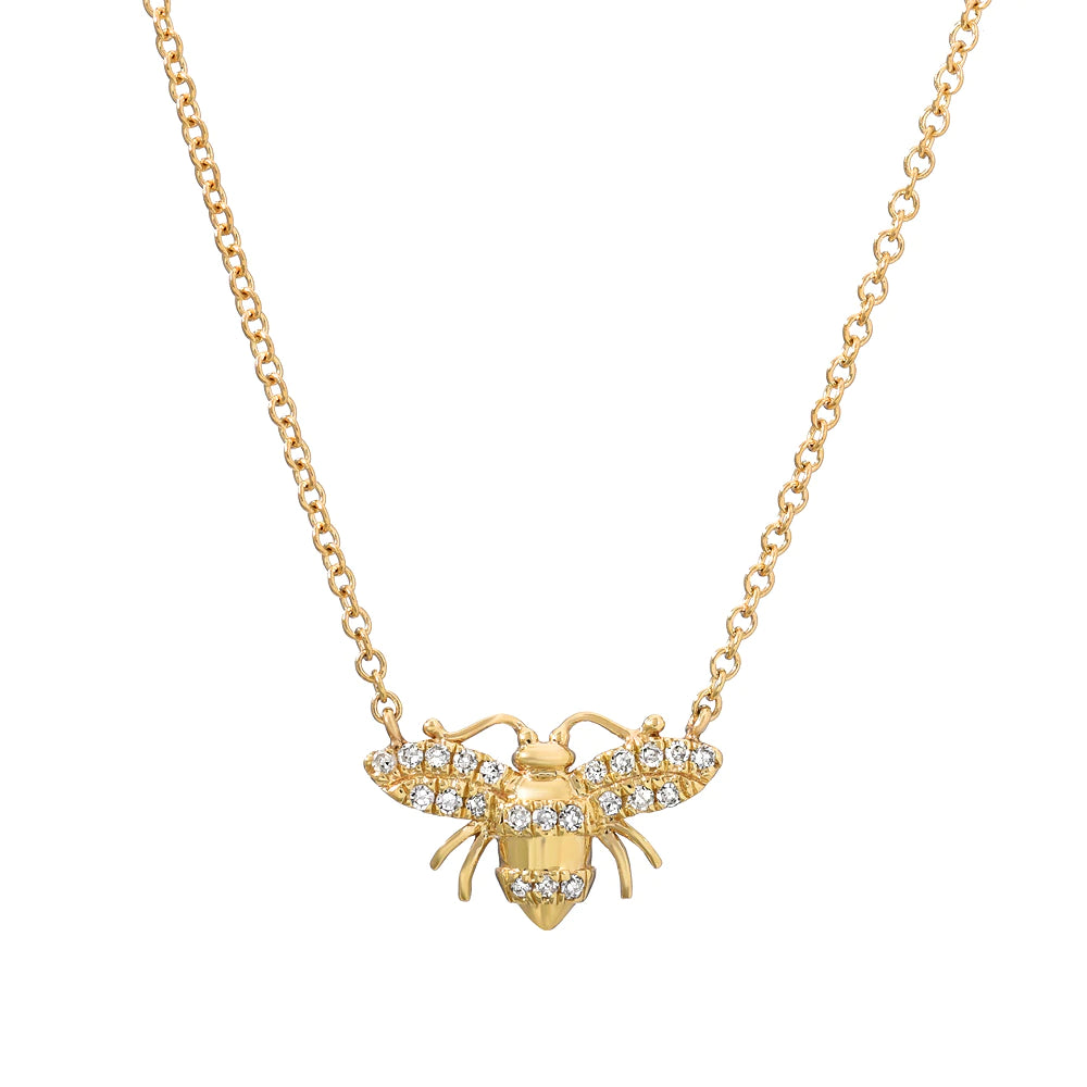 Diamond bumble 2025 bee necklace