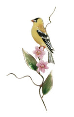 Goldfinch on Pink Aster