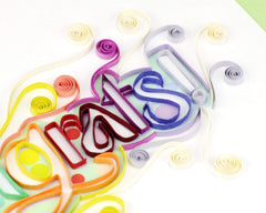 Quilled Congrats Card