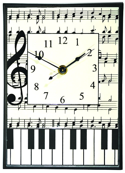 All Fired Up Large Ceramic Clock in Classical Music