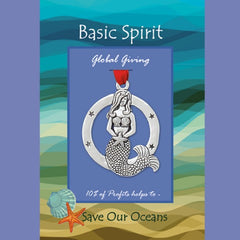 Mermaid Save Our Oceans Global Giving Ornament