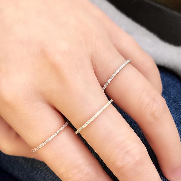 Thin Diamond Eternity Band - Main Image