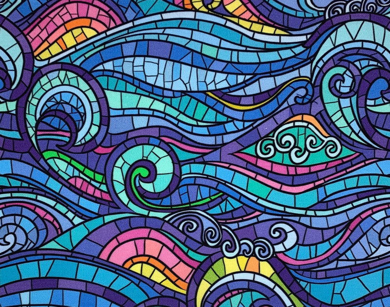 Stained glass waves
