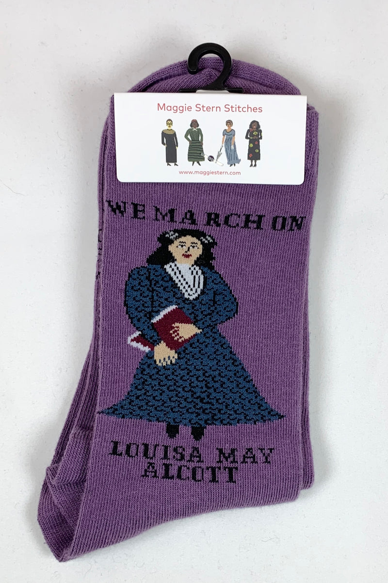 We March On - Louisa May Alcott Women's Crew Socks – The Bullish Store