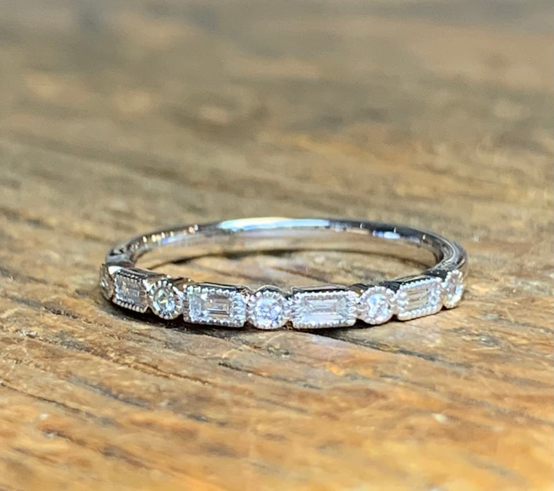 Diamond Baguette and Round Ring
