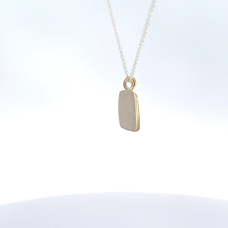 Two Flat Rectangles Necklace