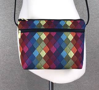 Danny K. Zipper Handbag in Jewel Pattern