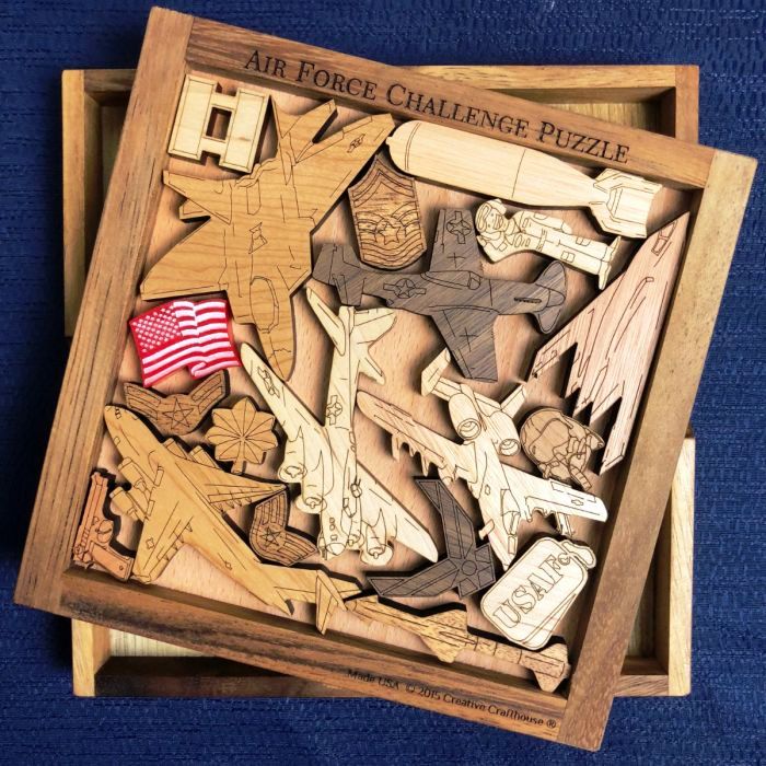 Creative Crafthouse Air Force Wood Picture Frame Puzzle