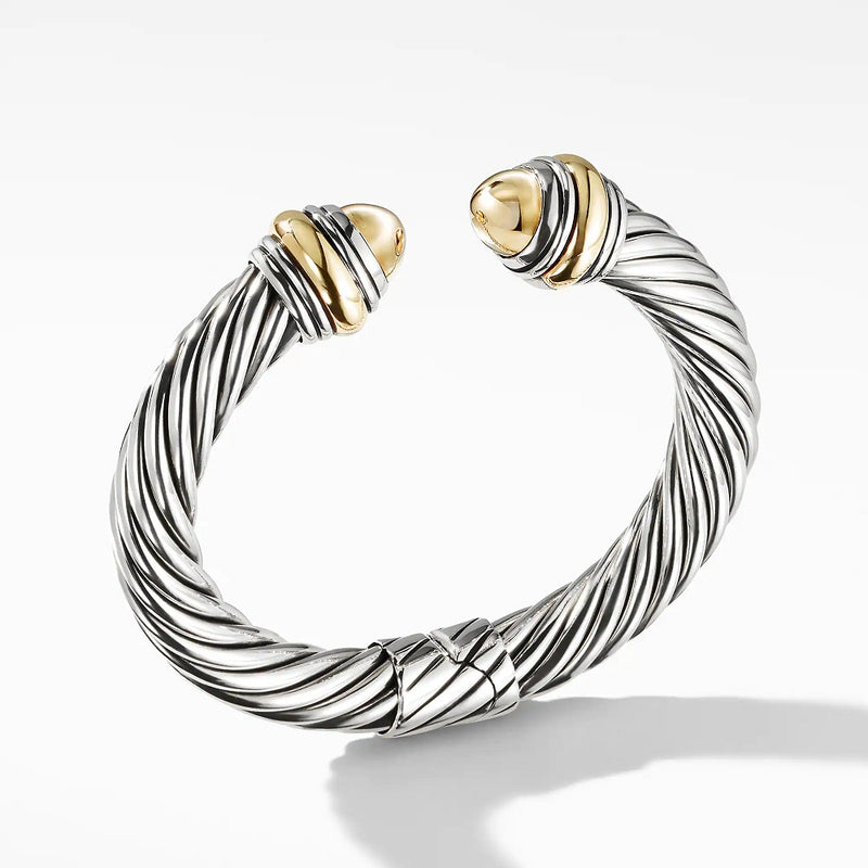 David Yurman Cable Classic Collection® Bracelet with Bonded Yellow Gold and 14K Yellow Gold