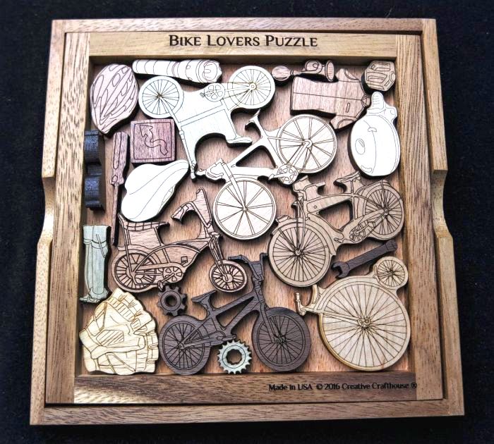 Creative Crafthouse House Wood Bike Lovers Picture Frame Puzzle