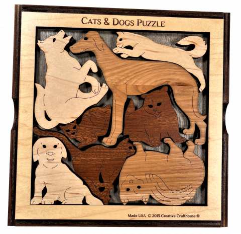 Cats & Dogs Picture Frame Puzzle