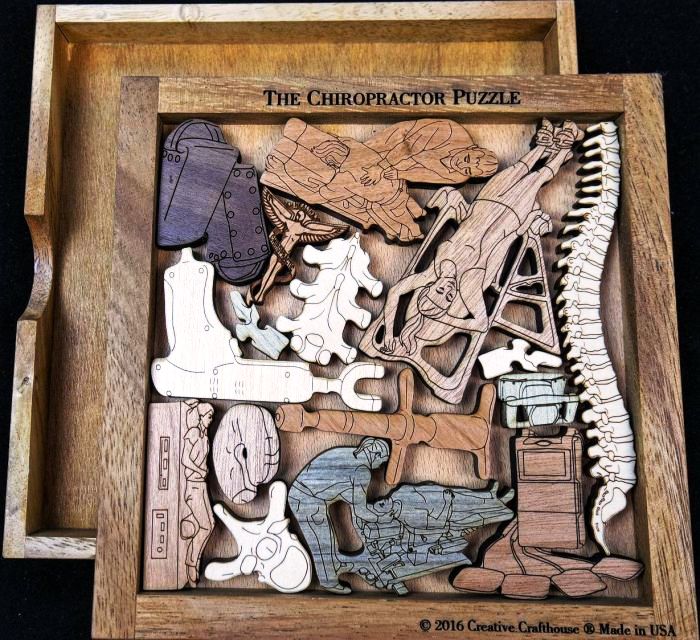 Creative Crafthouse Chiropractic Wood Picture Frame Puzzle