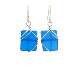 Seaglass Wrapped Earring Collection