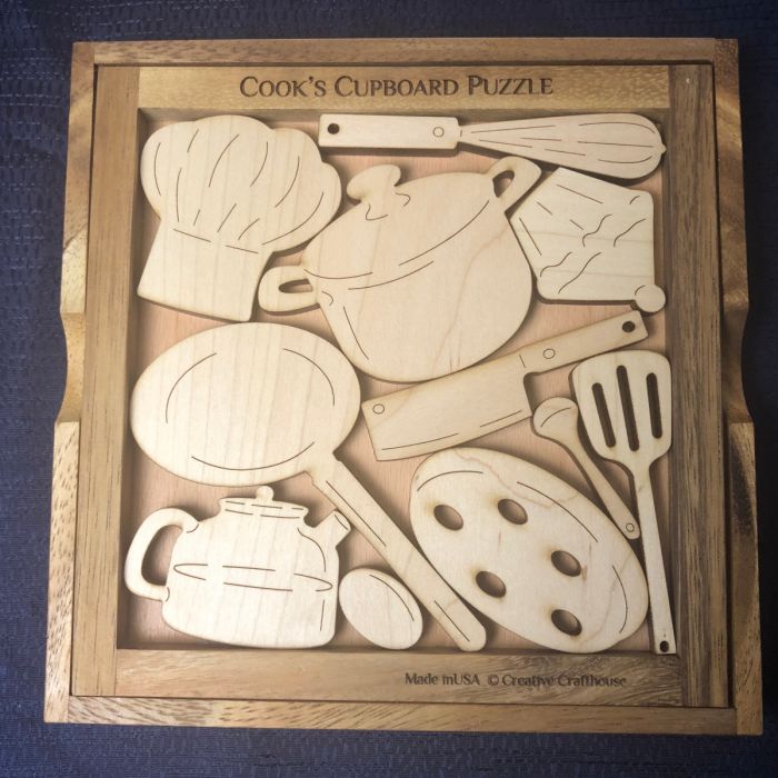 Creative Crafthouse Cooks Cupboard Wood Picture Frame Puzzle