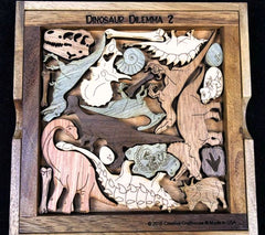 Creative Crafthouse Wood Dinosaur Dilemma 2 Picture Frame Puzzle