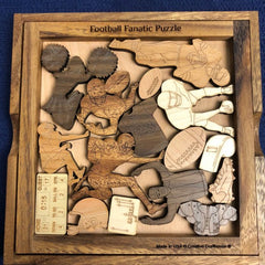 Creative Crafthouse Wood Football Fanatic Picture Frame Puzzle
