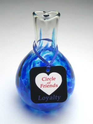 Henrietta Glass circle of friends cobalt blue loyalty vase
