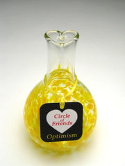 Henrietta Glass circle of friends yellow optimism vase