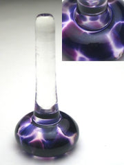 Henrietta Glass ring holder in double violet purple