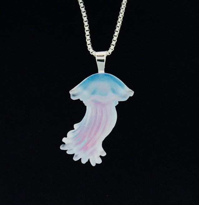 Glass Jellyfish Pendant