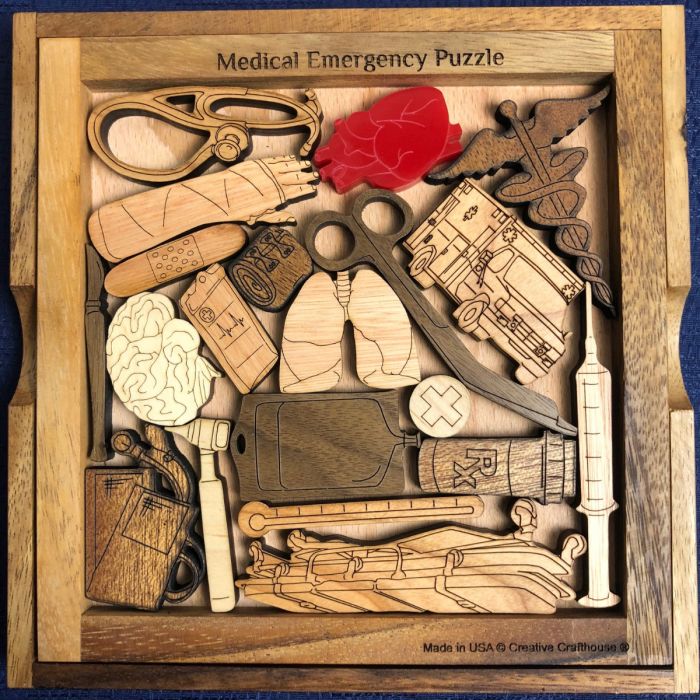 Creative Crafthouse Medical Emergency Wood Picture Frame Puzzle