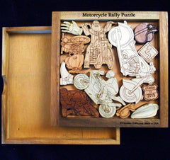 Creative Crafthouse Motorcycle Rally Wood Picture Frame Puzzle