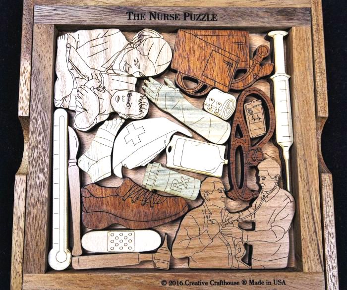 Creative Crafthouse Nurse Wood Picture Frame Puzzle