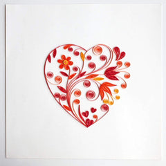 Quilled Heart Card