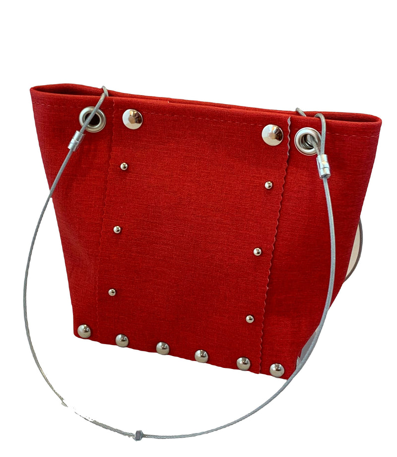 Small Runway Handbag in Matte Red