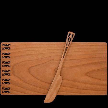 Moonspoon Cheese Board with Spreader in K2